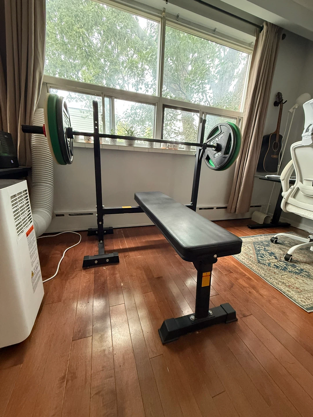 Foldable Weight Bench and CAP Barbell Set - photo 2