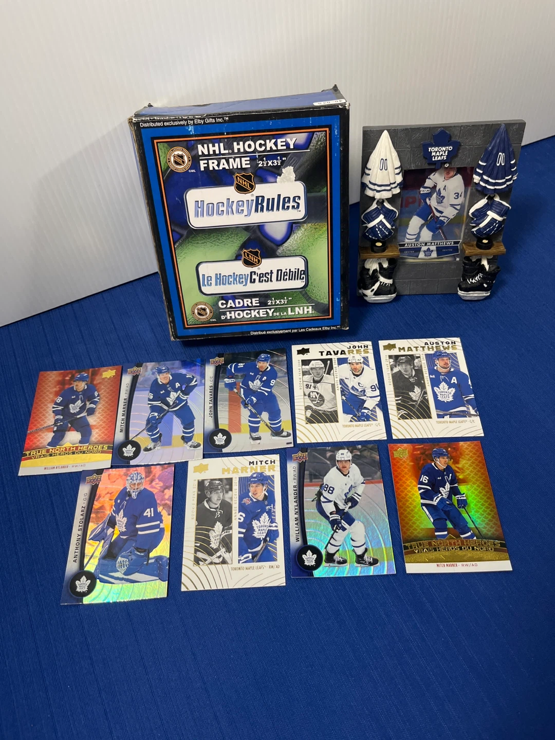 🚨 Leafs Star Card Lot + Vintage 3D Locker Frame (With Box!)