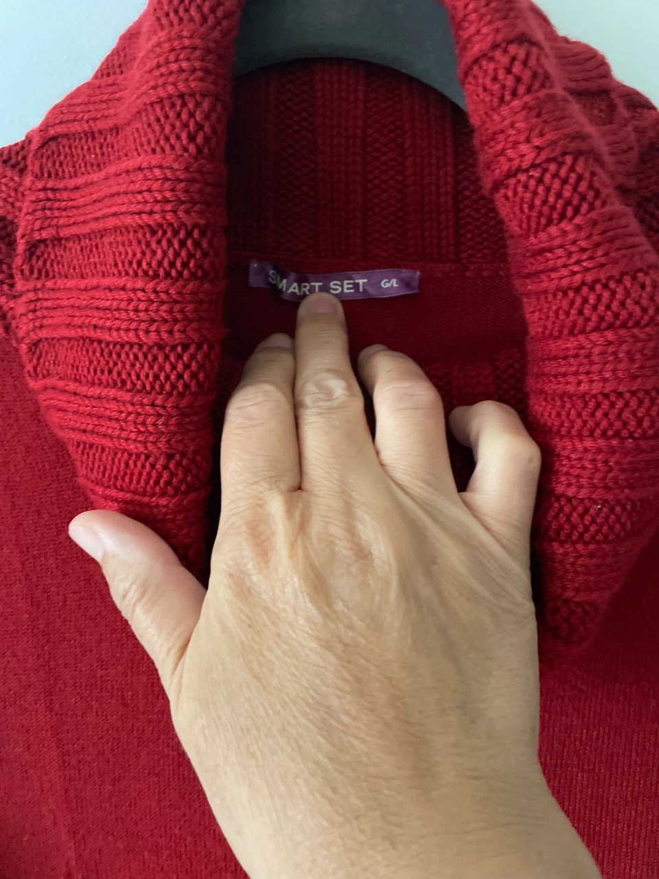 Smart Set Red Cowl Neck Knit Top - photo 2