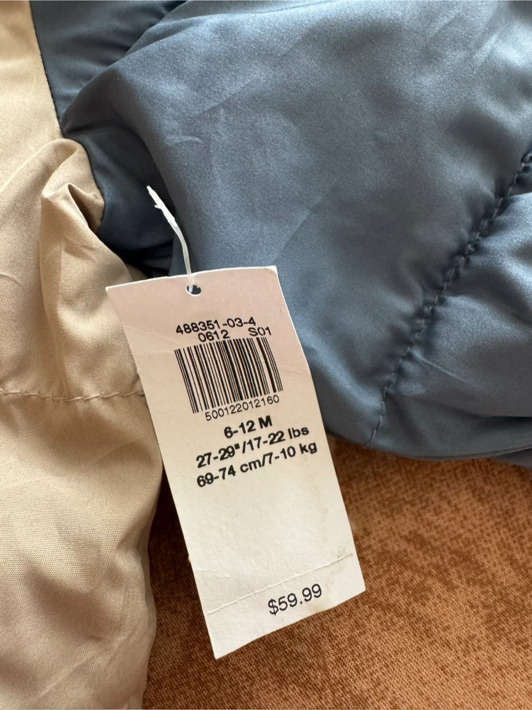 Old Navy baby puffer bunting bag 6-12M - photo 2