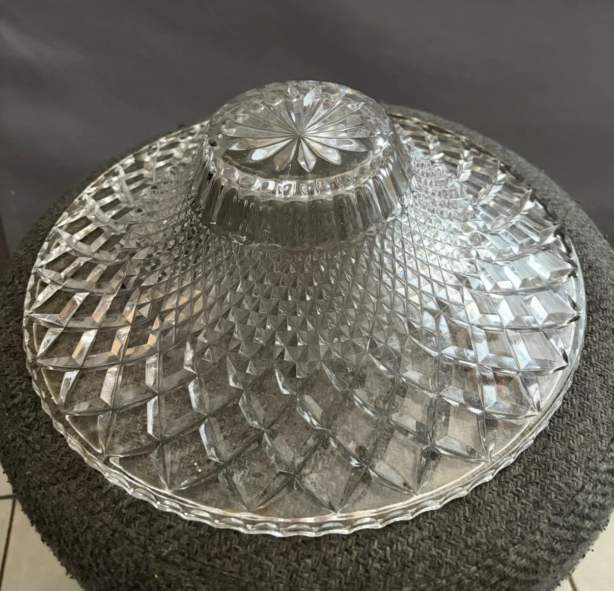 🏈  Vintage Crystal Serving Bowl - photo 2