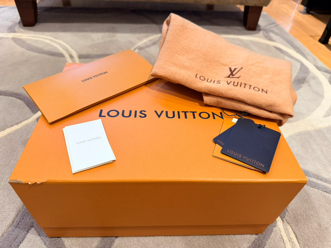 Louis Vuitton Box and Dust Bag