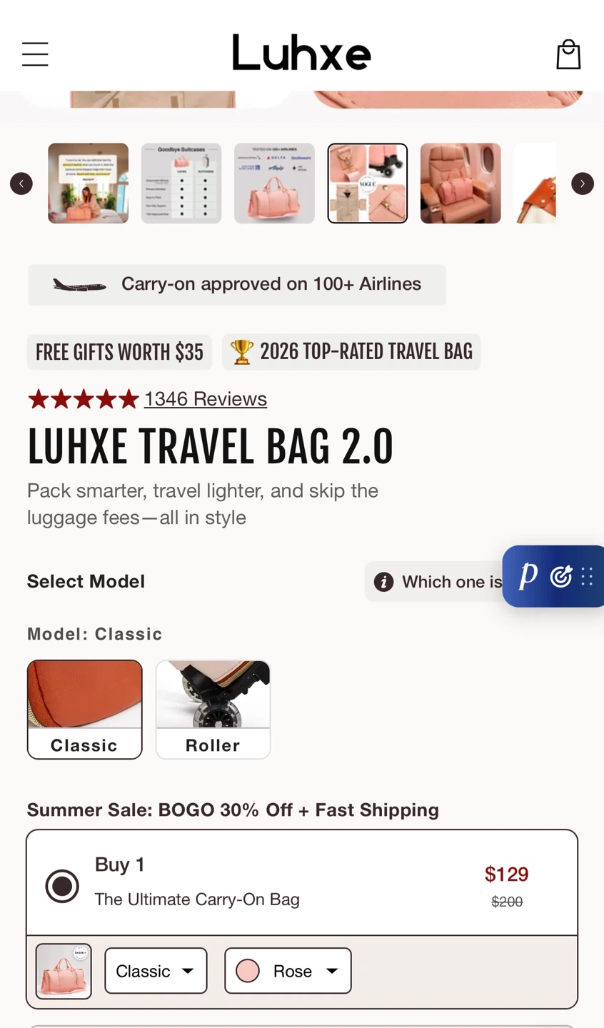 Luhxe Travel Bag 2.0 Classic Model - photo 4