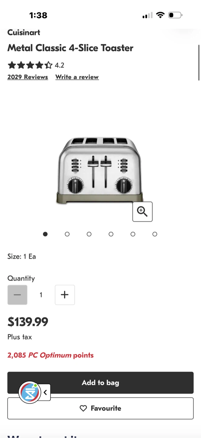 Cuisinart Metal Classic 4-Slice Toaster