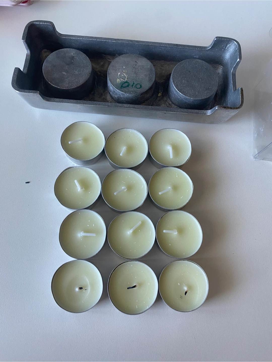Metal 3-Hole Candle Holder with Tealights - photo 2