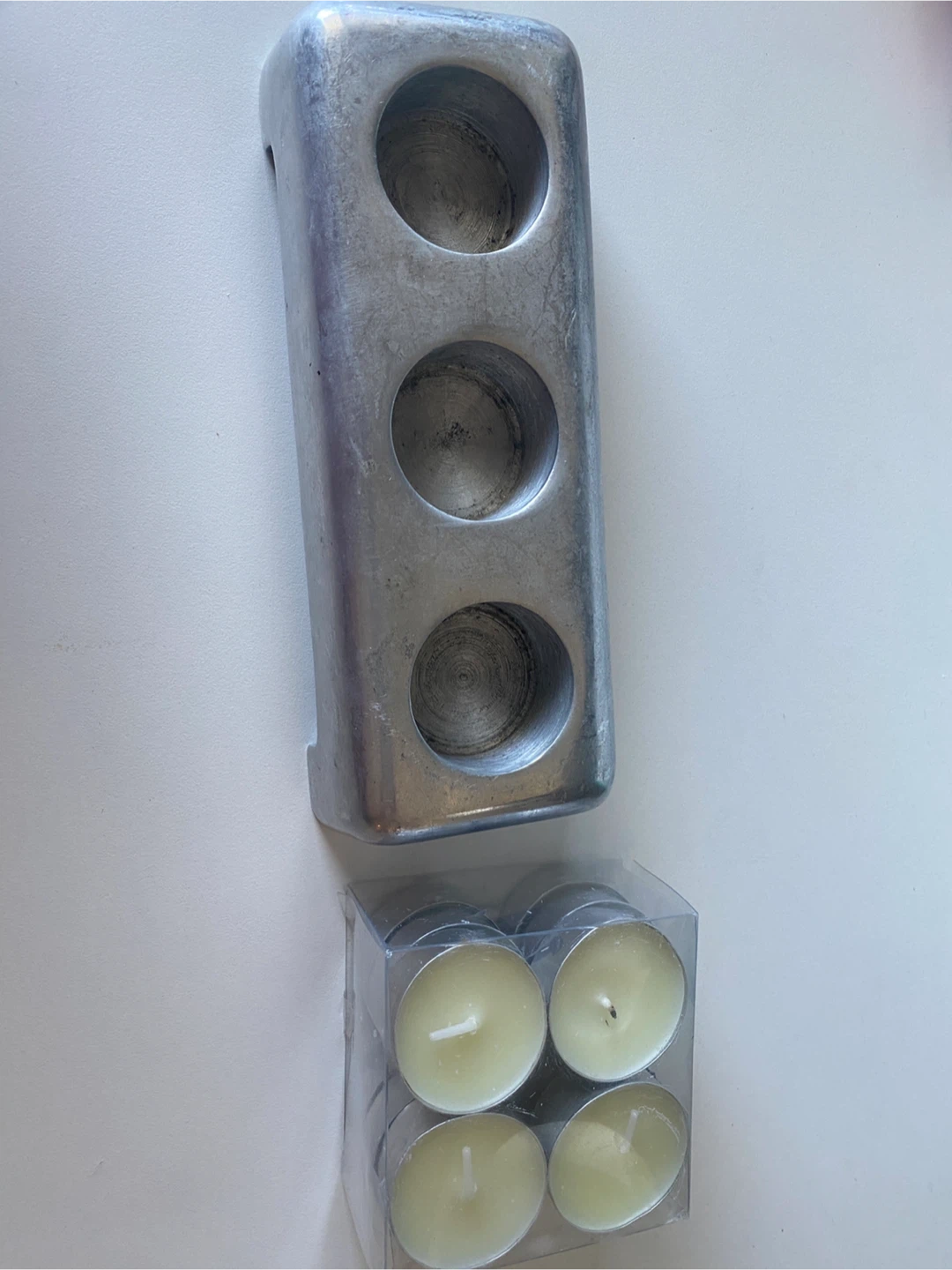Metal 3-Hole Candle Holder with Tealights - photo 4