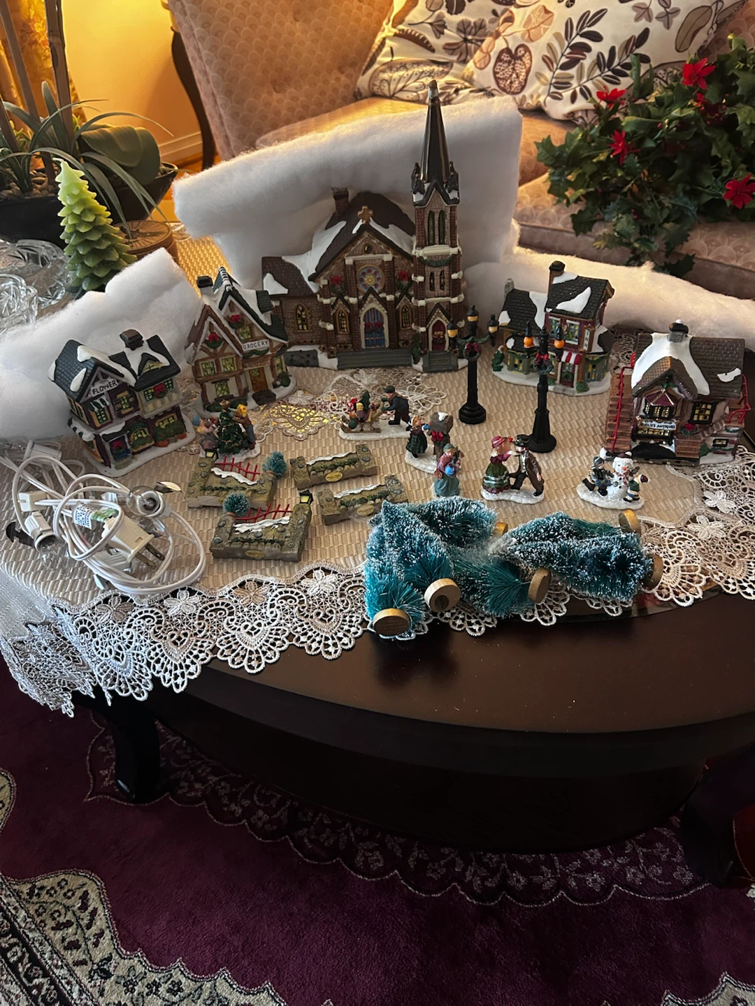 Christmas Village Miniature Set