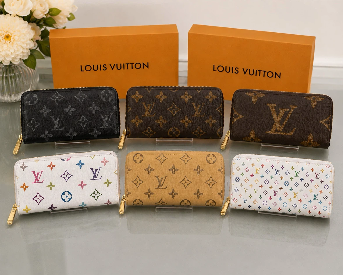 Premium Monogram Zip Wallets