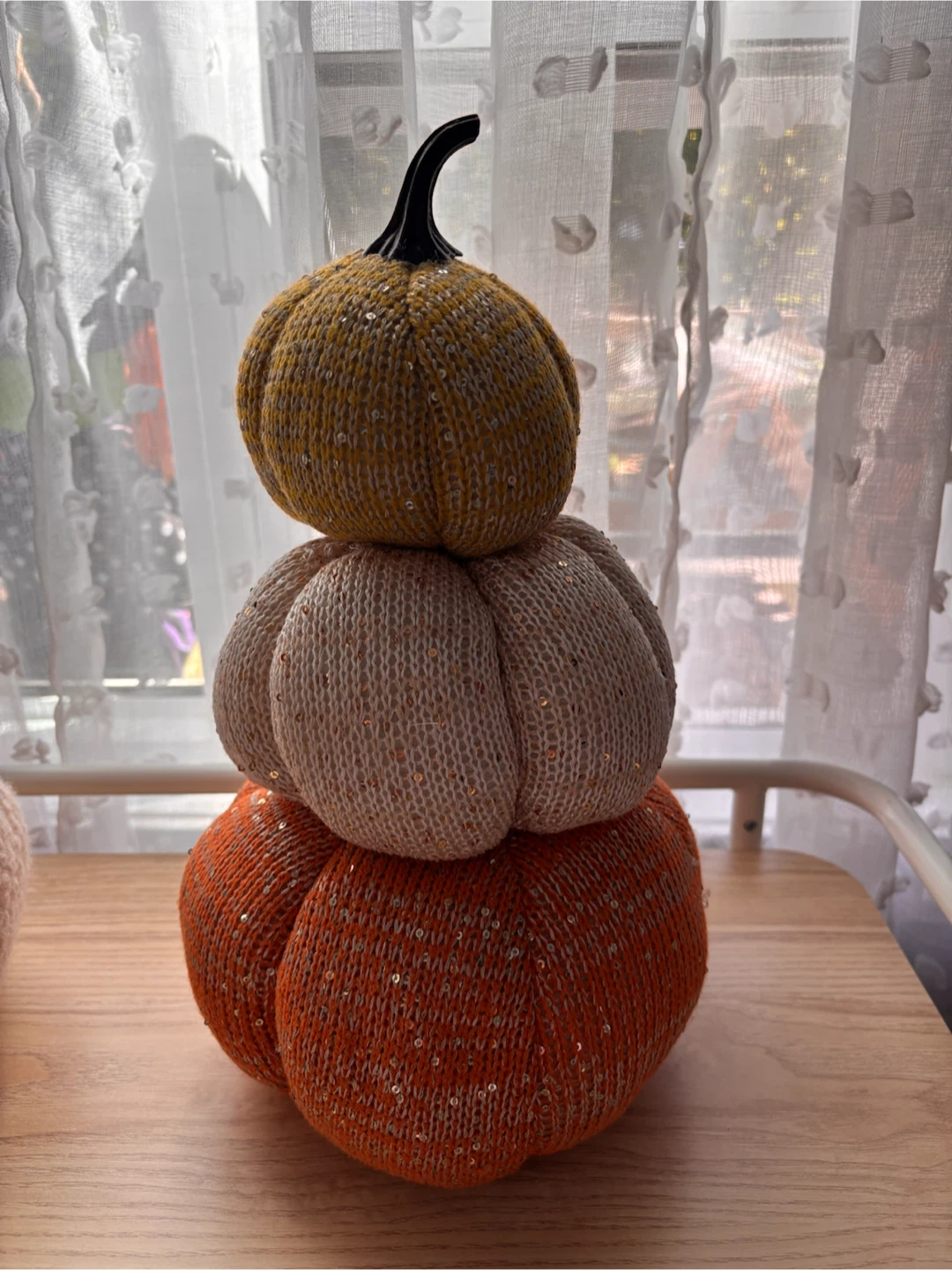 Set of Decorative Fabric Pumpkins - photo 2