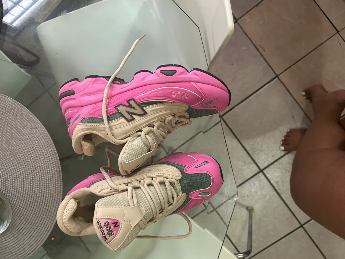New Balance 1000 Sneakers Pink and Tan - photo 4