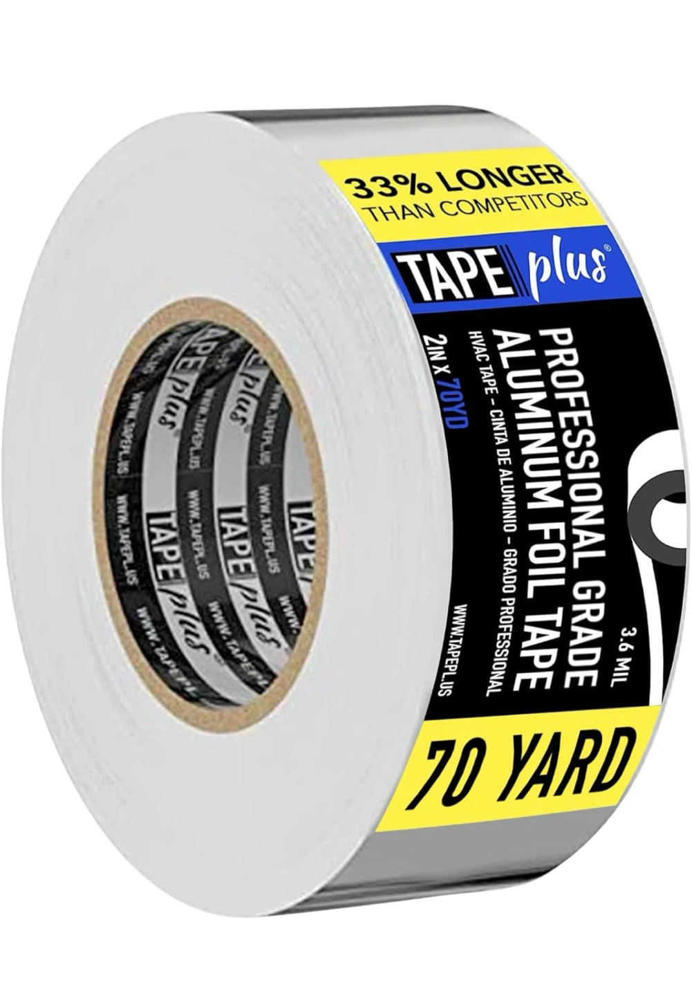 Tape Plus Professional Grade Aluminum Foil Tape