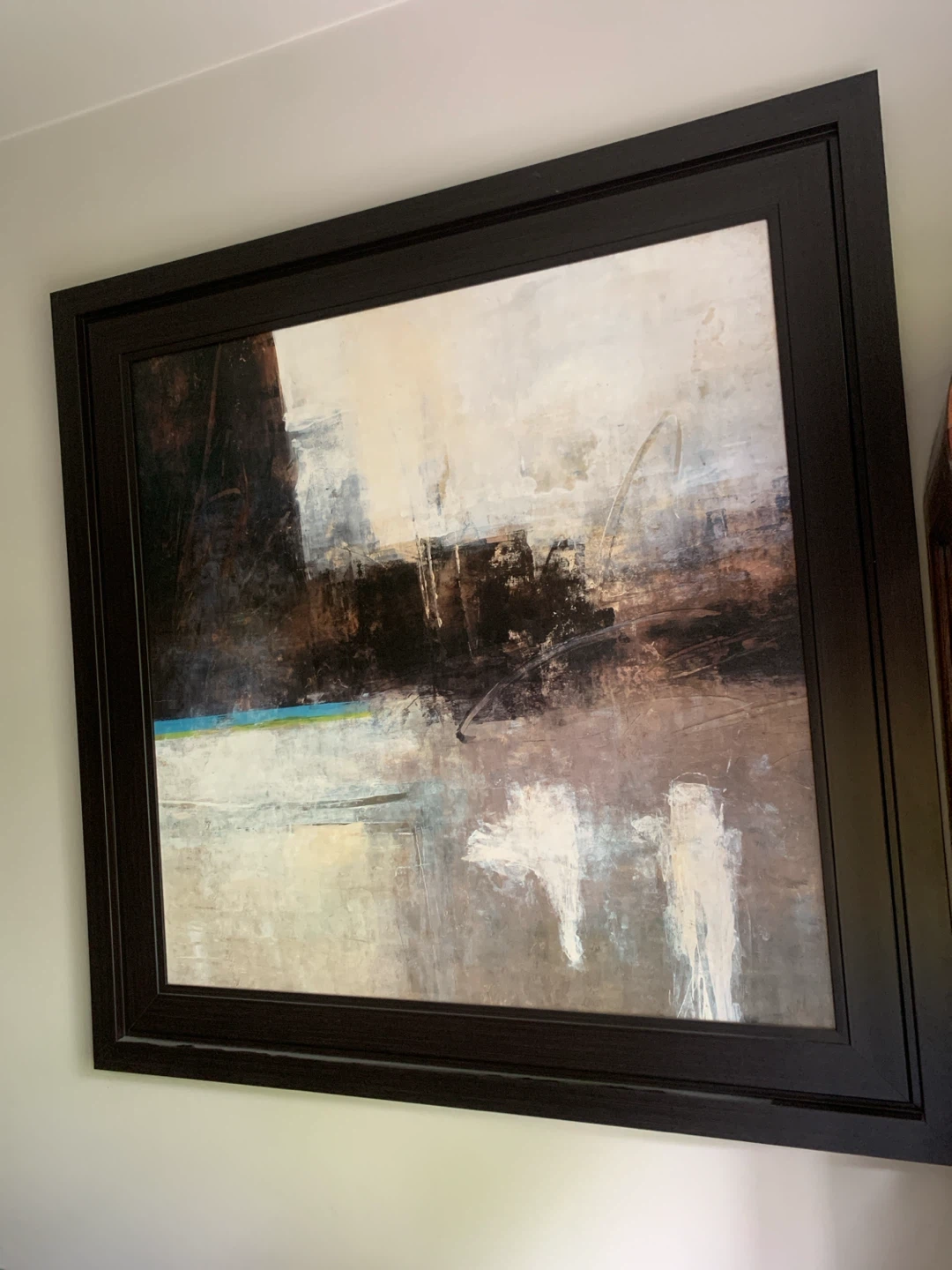Abstract Framed Large 110x110cmWall Art