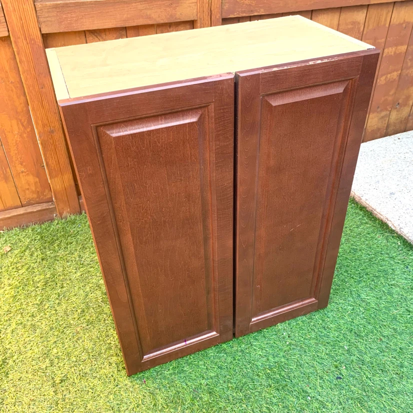 Wood Wall Cabinet 2 Door Storage Cabinet Shelves Home Decor