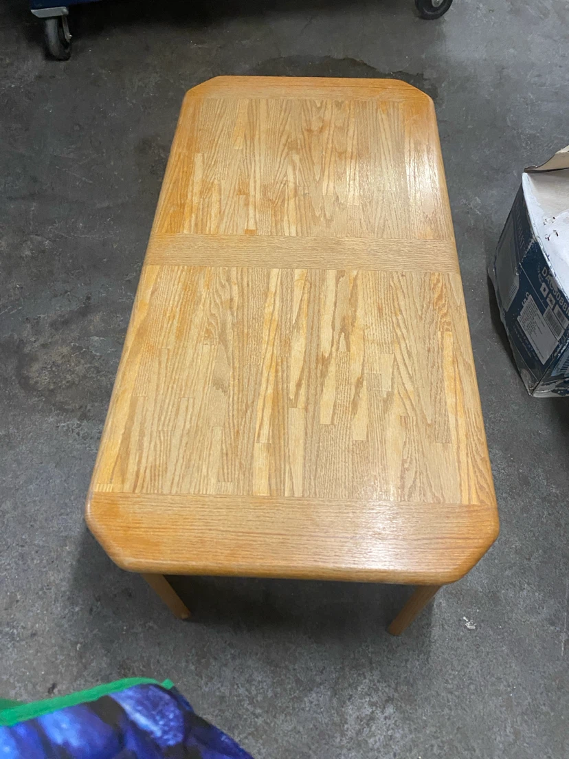 Oak Finish Coffee Table - photo 2