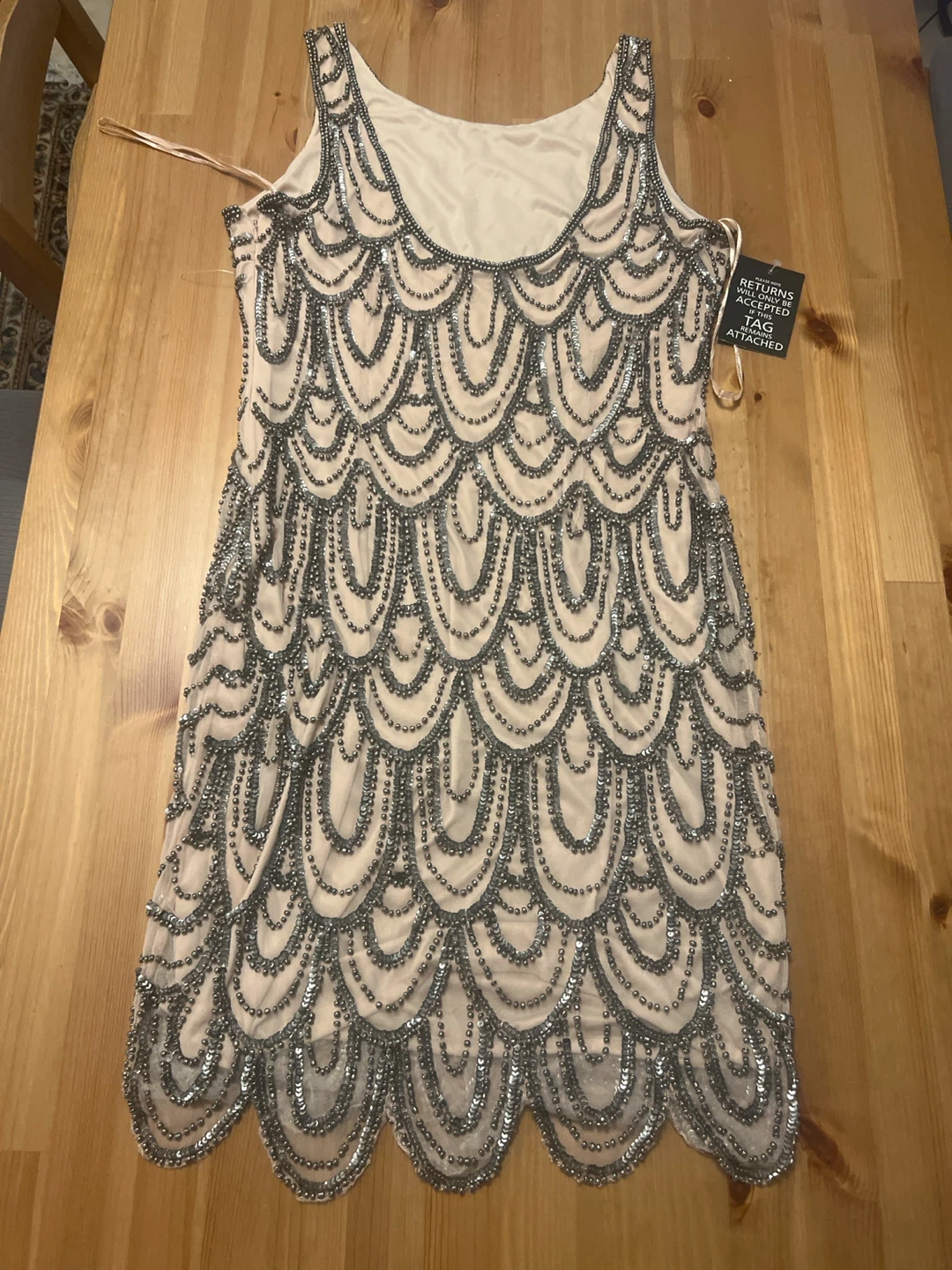Baige Beaded Strapless Cocktail Dress - photo 4