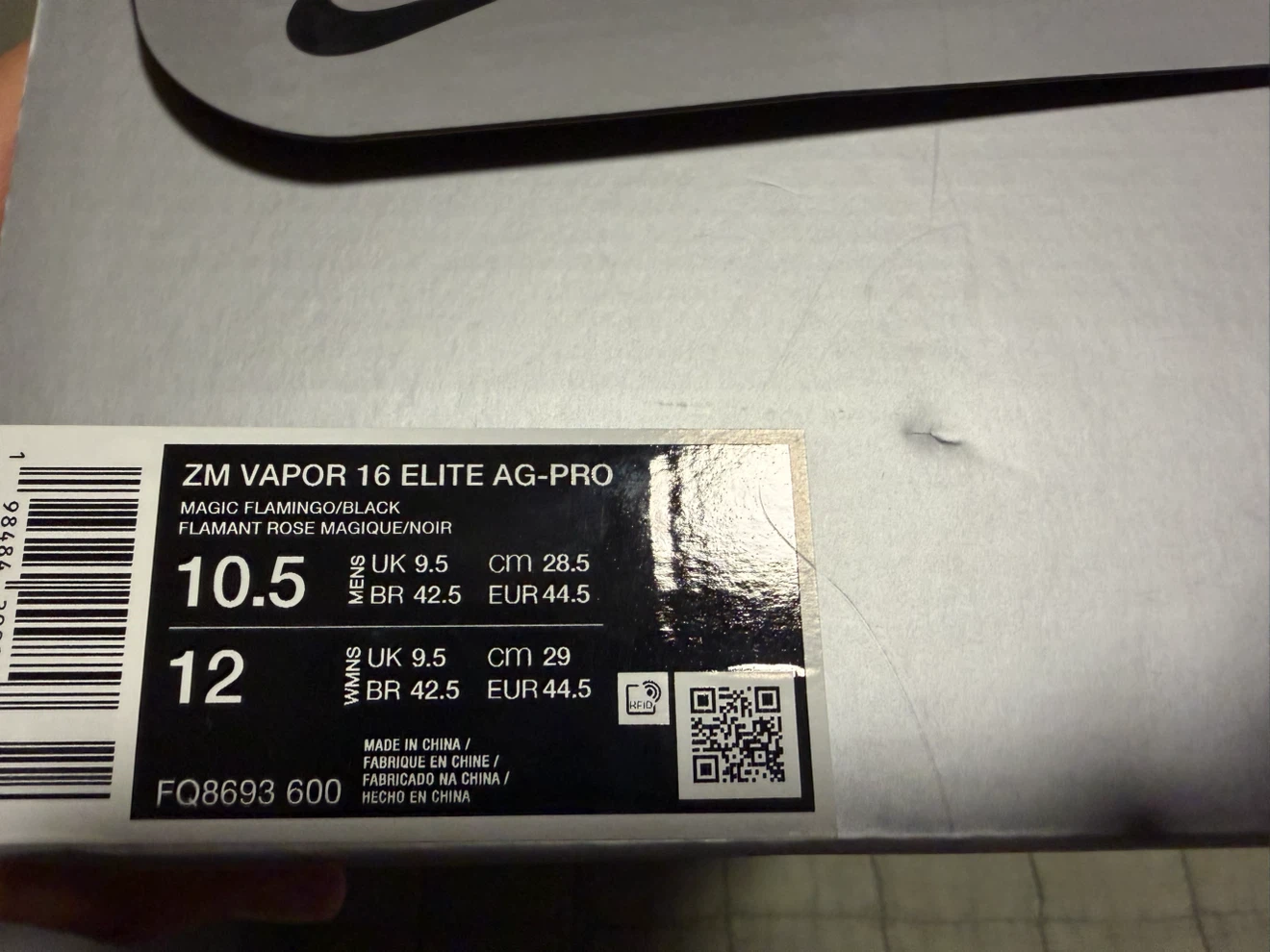 Nike Zoom Vapor 16 Elite AG-Pro Cleats - photo 5
