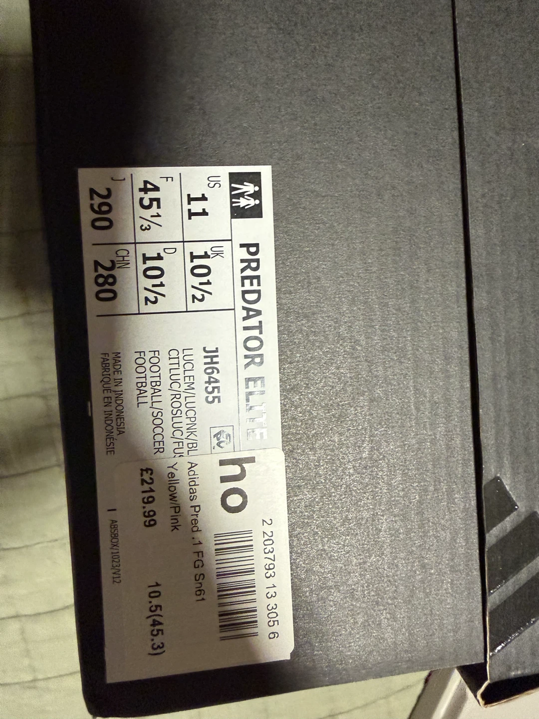 Adidas Predator Elite FG Soccer Cleats Size 11 - photo 4