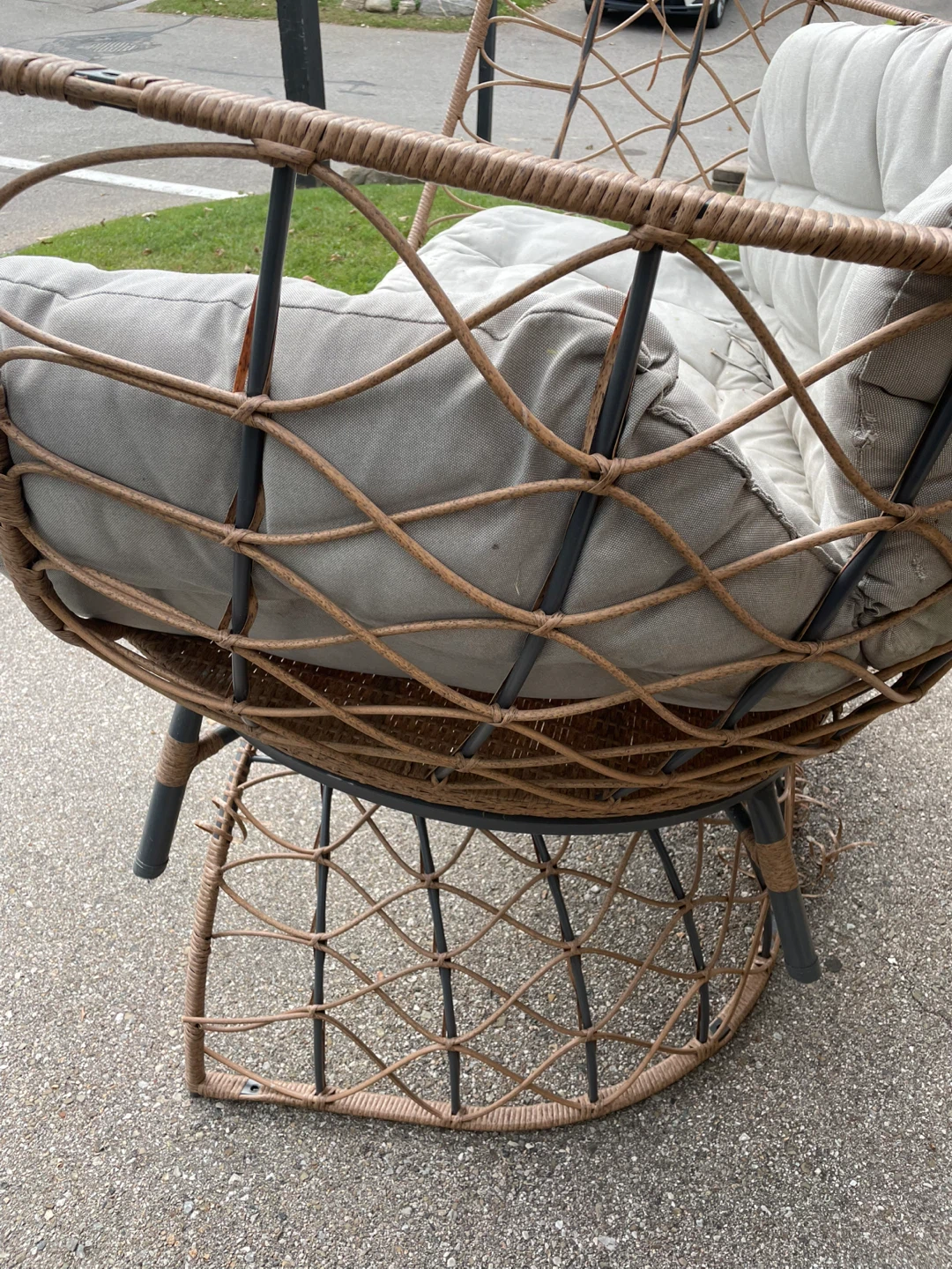 Wicker Style Outdoor Lounge Chair