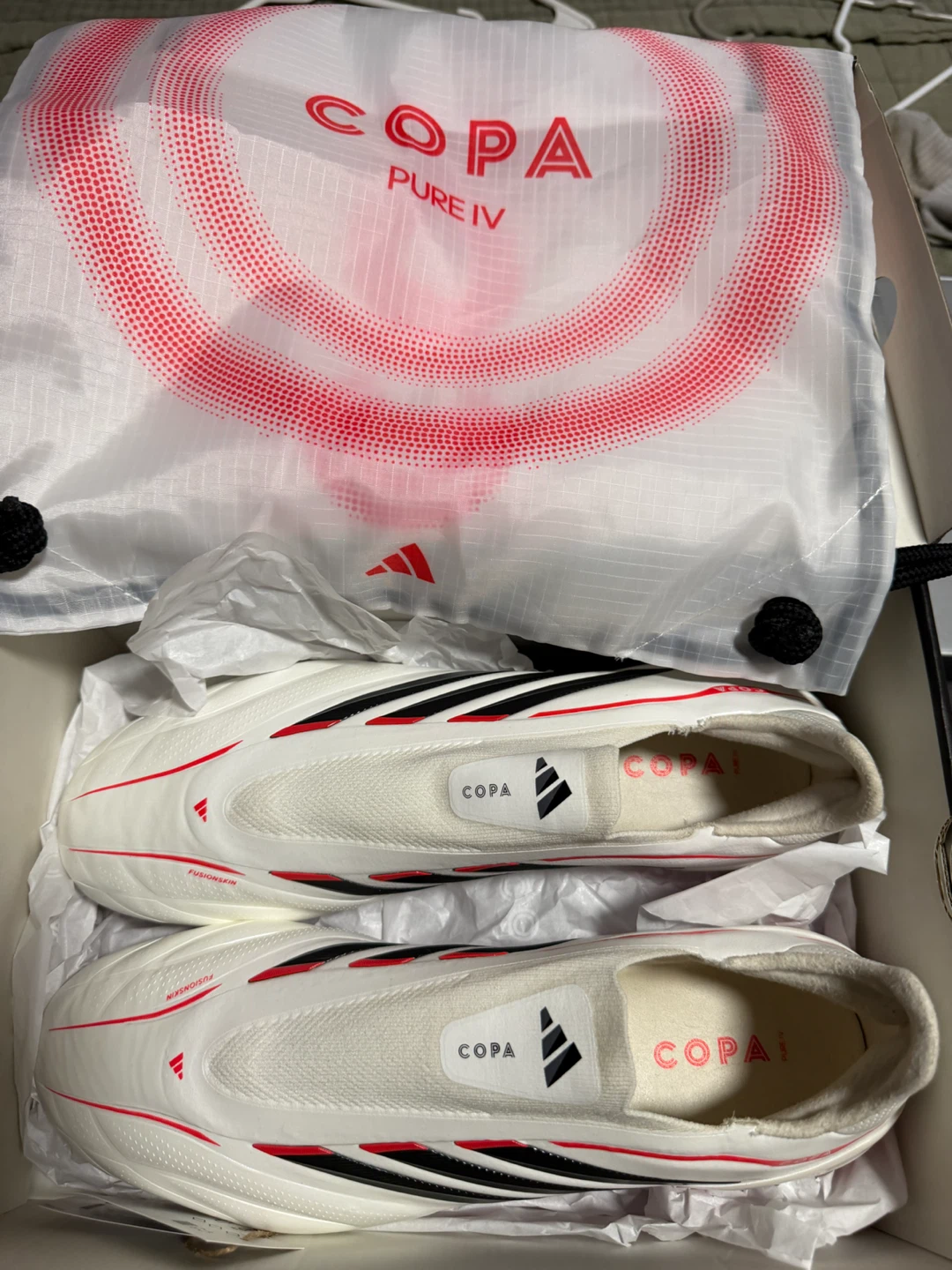 Adidas Copa Pure IV Elite LL FG Soccer Cleats Size 9.5