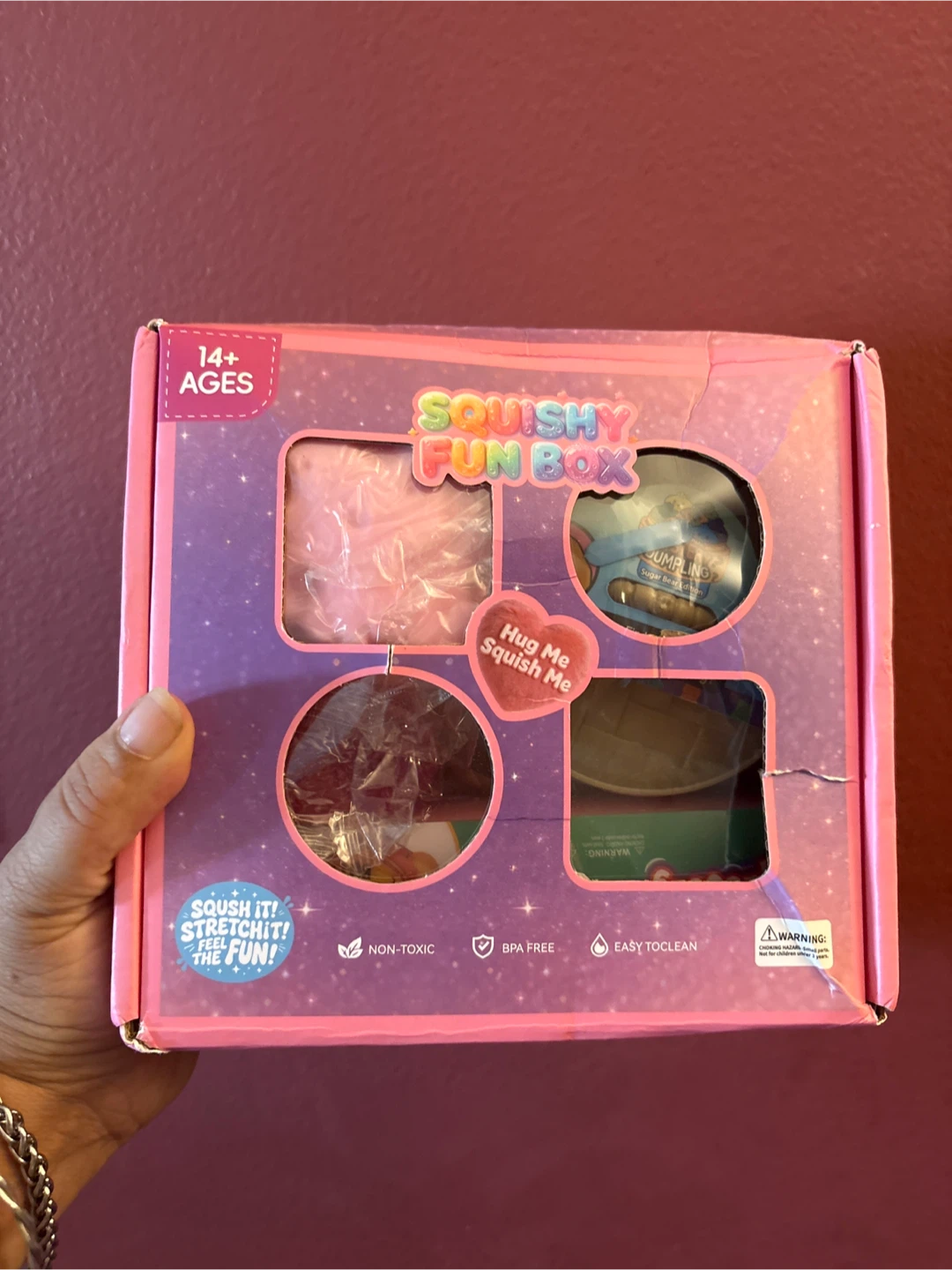 🏈 Squishy Fun Box 4-Piece Sensory Toy Set