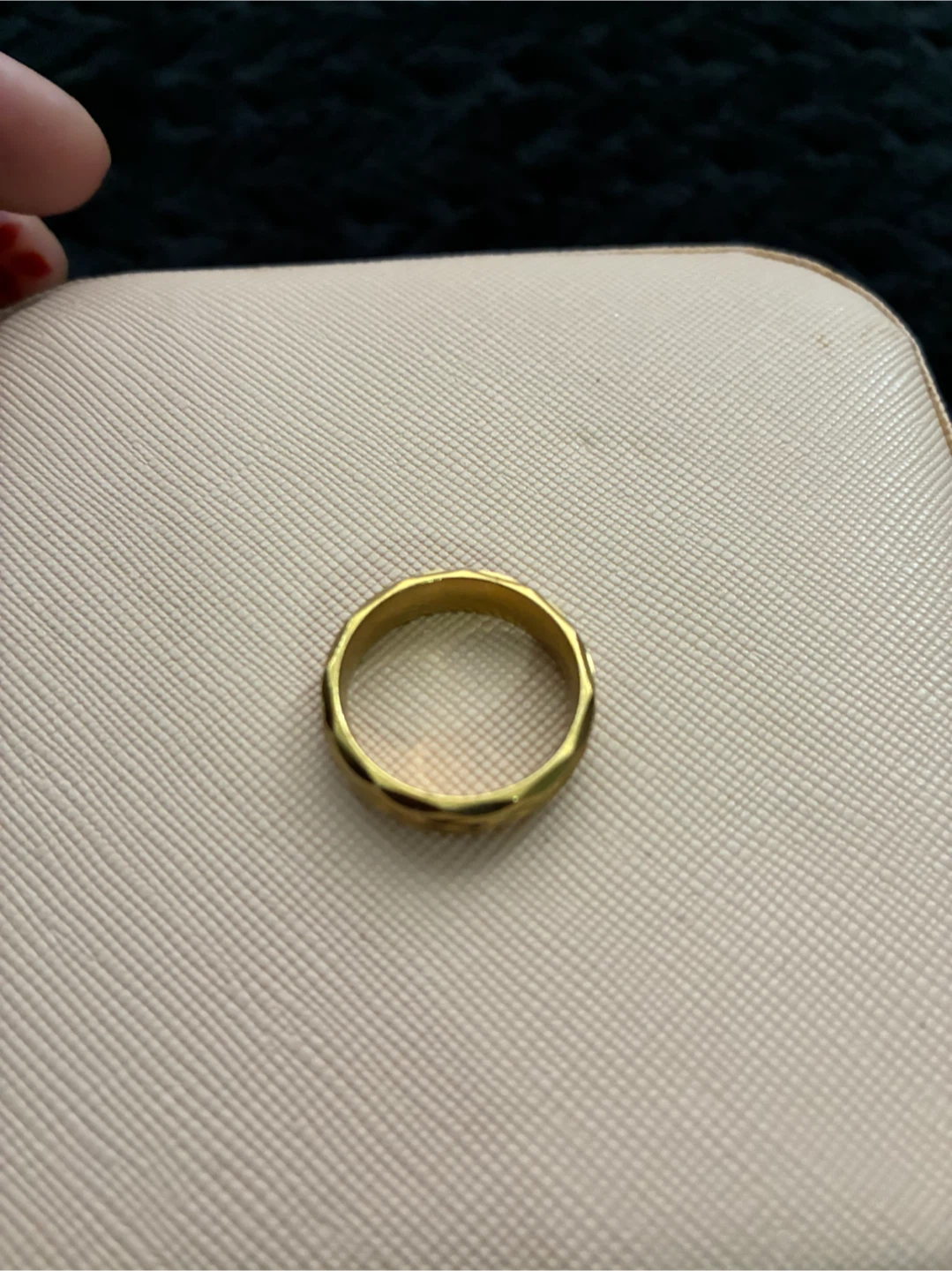 Gold-toned Textured Ring - photo 2