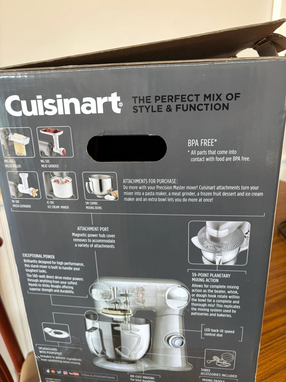 Cuisinart Precision Master Stand Mixer 5.5 Quart - photo 2