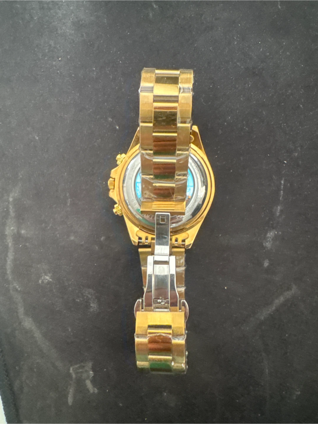 VEADONS 1985 Gold Tone Chronograph Watch - photo 3