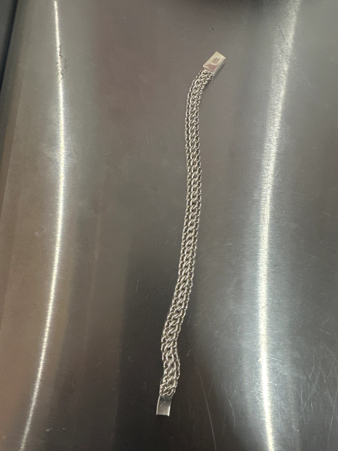 925 Sterling Silver Mexican Link Bracelet