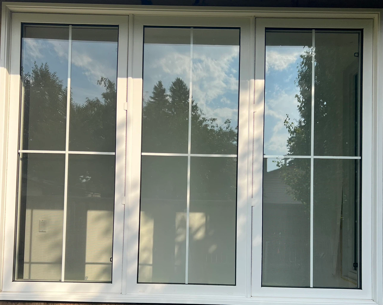 Double Pane White Casement Window