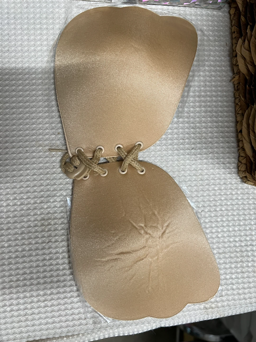 🏈 Adhesive Lace-up Bra Size A