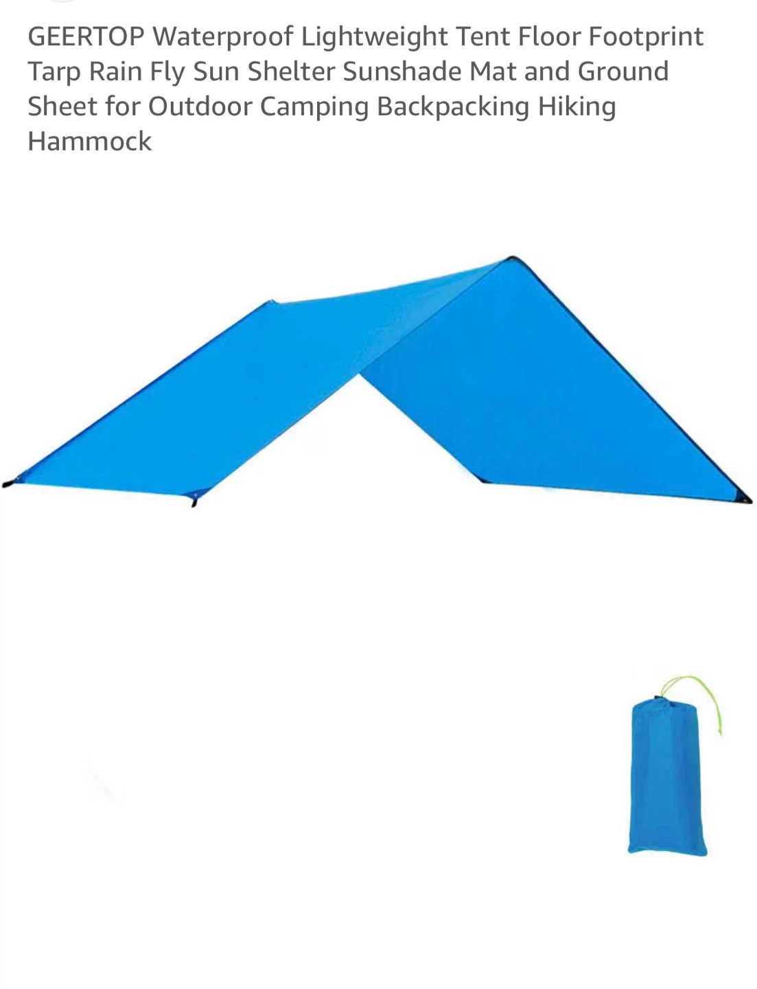 Waterproof Camping Tarp