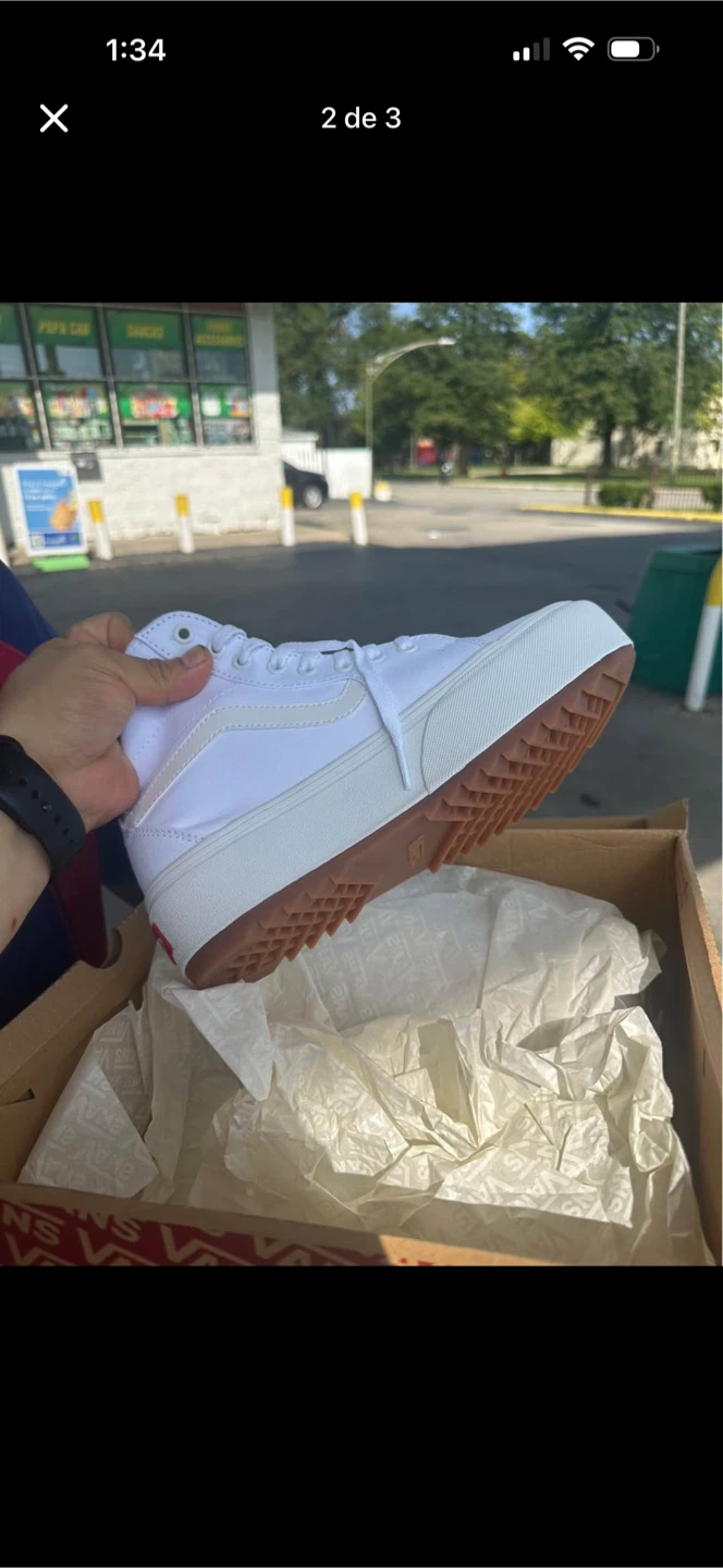 Vans Sk8-Hi Platform White Sneakers - photo 2