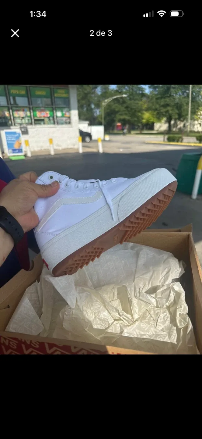 Vans Sk8-Hi Platform White Sneakers - photo 2