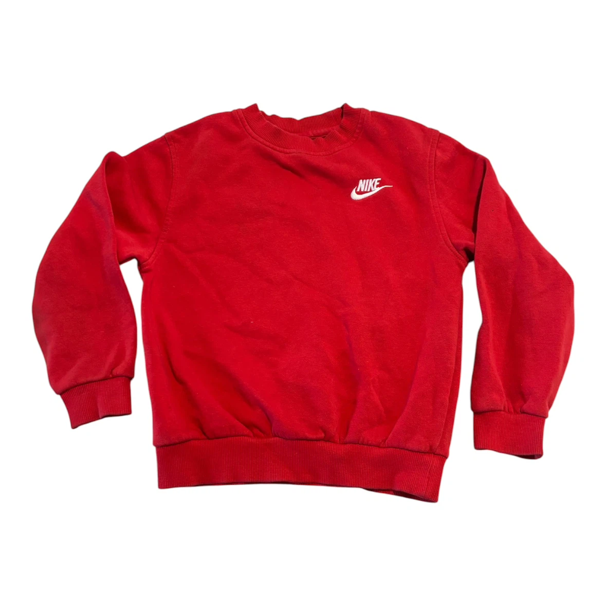 Kids Nike Red Crewneck Sweatshirt