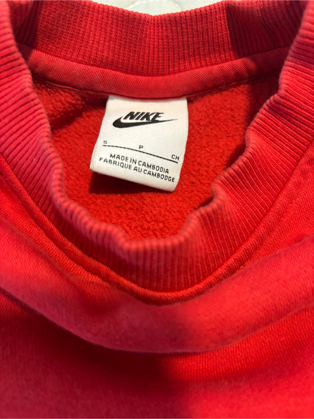 Kids Nike Red Crewneck Sweatshirt - photo 2