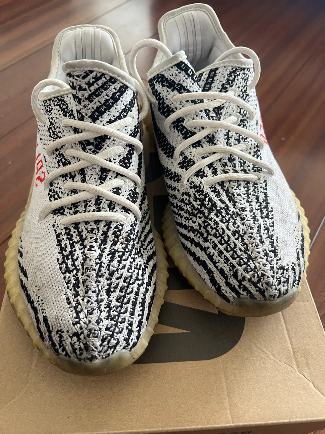 Mens Adidas Yeezy Boost 350 Zebra 8.5 - photo 2