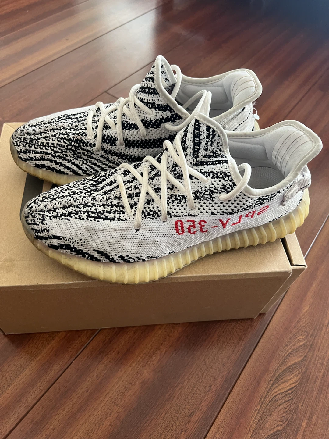 Mens Adidas Yeezy Boost 350 Zebra 8.5 - photo 3