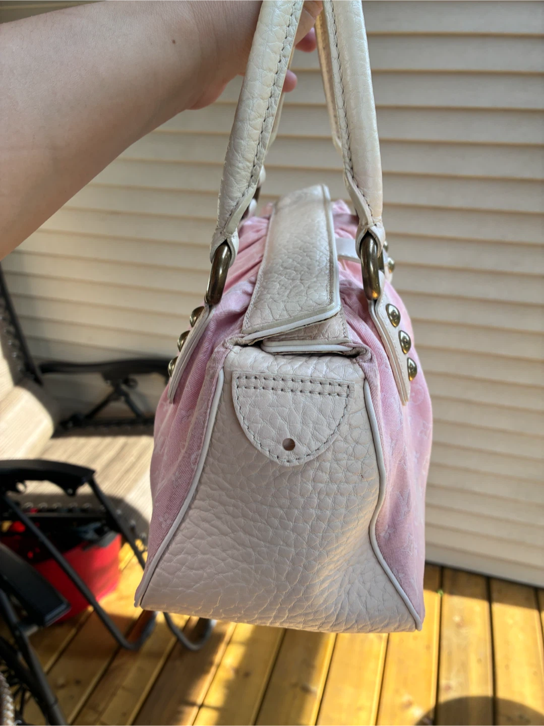 LV mini lin pink hand bag - photo 3