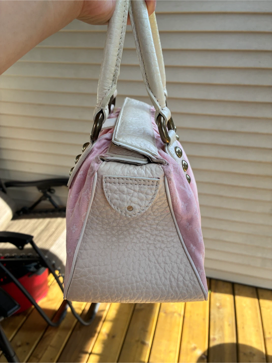 LV mini lin pink hand bag - photo 4