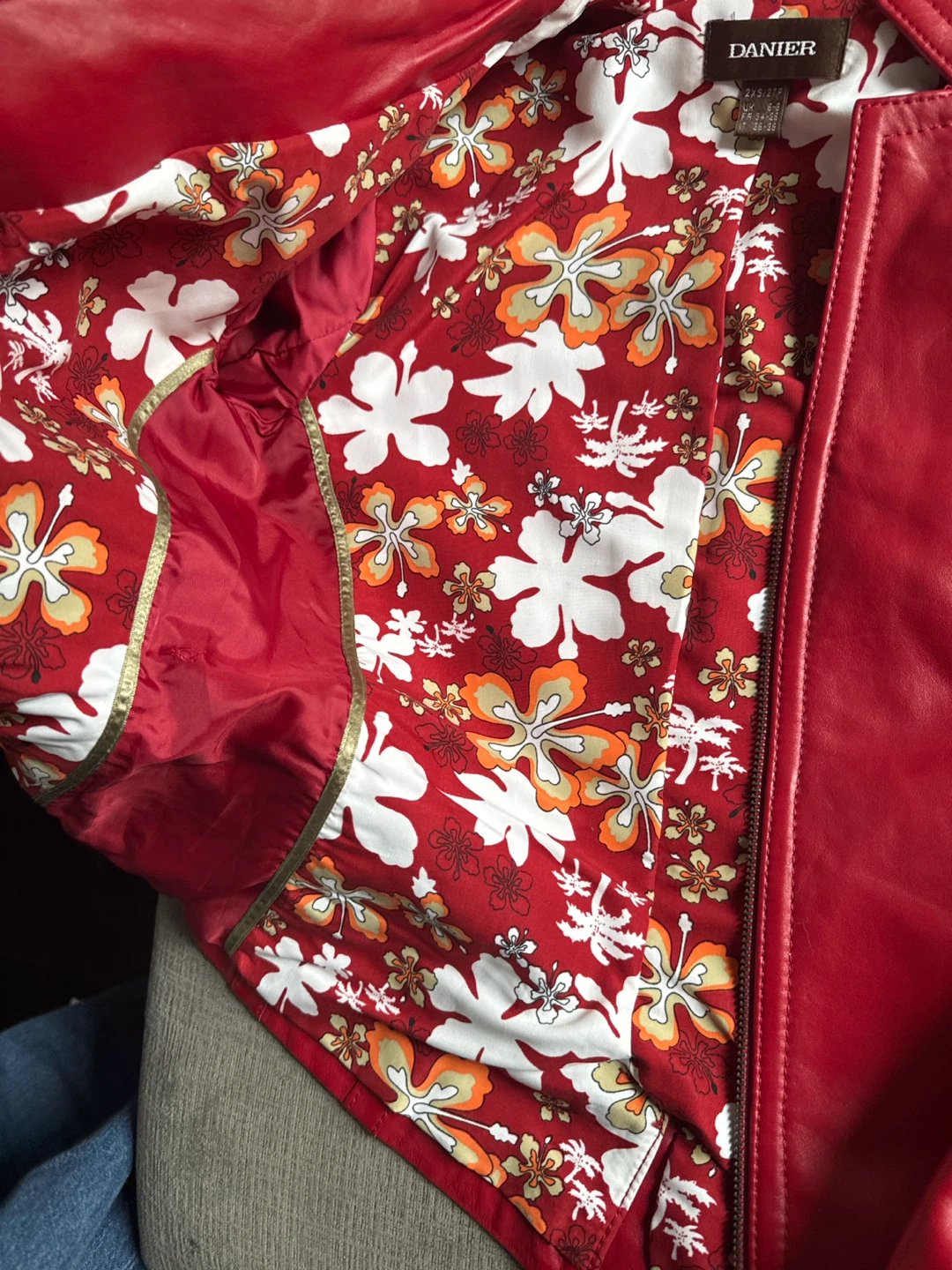 Danier Red Leather Jacket - photo 3