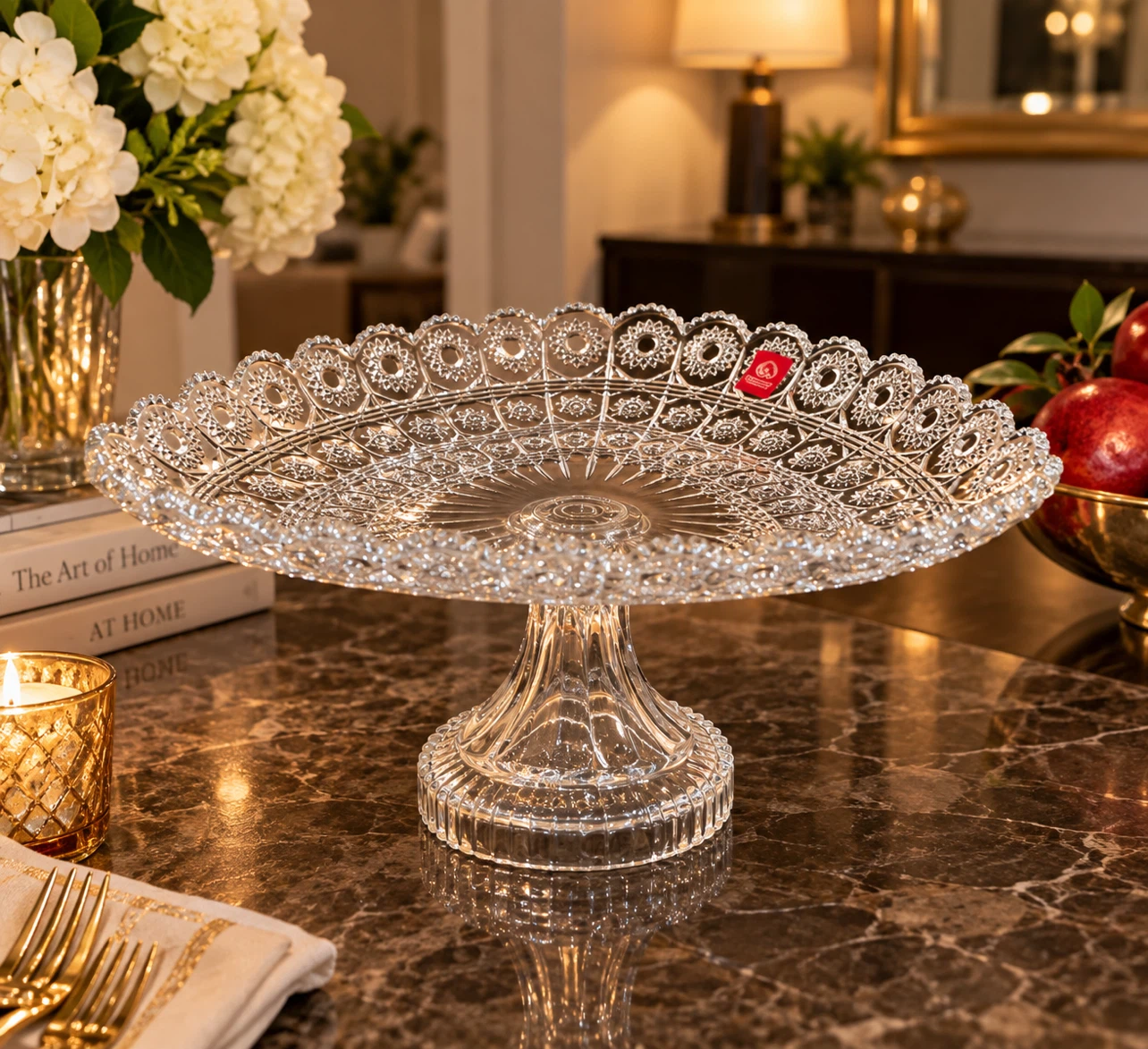 Crystal Pedestal Serving Dish