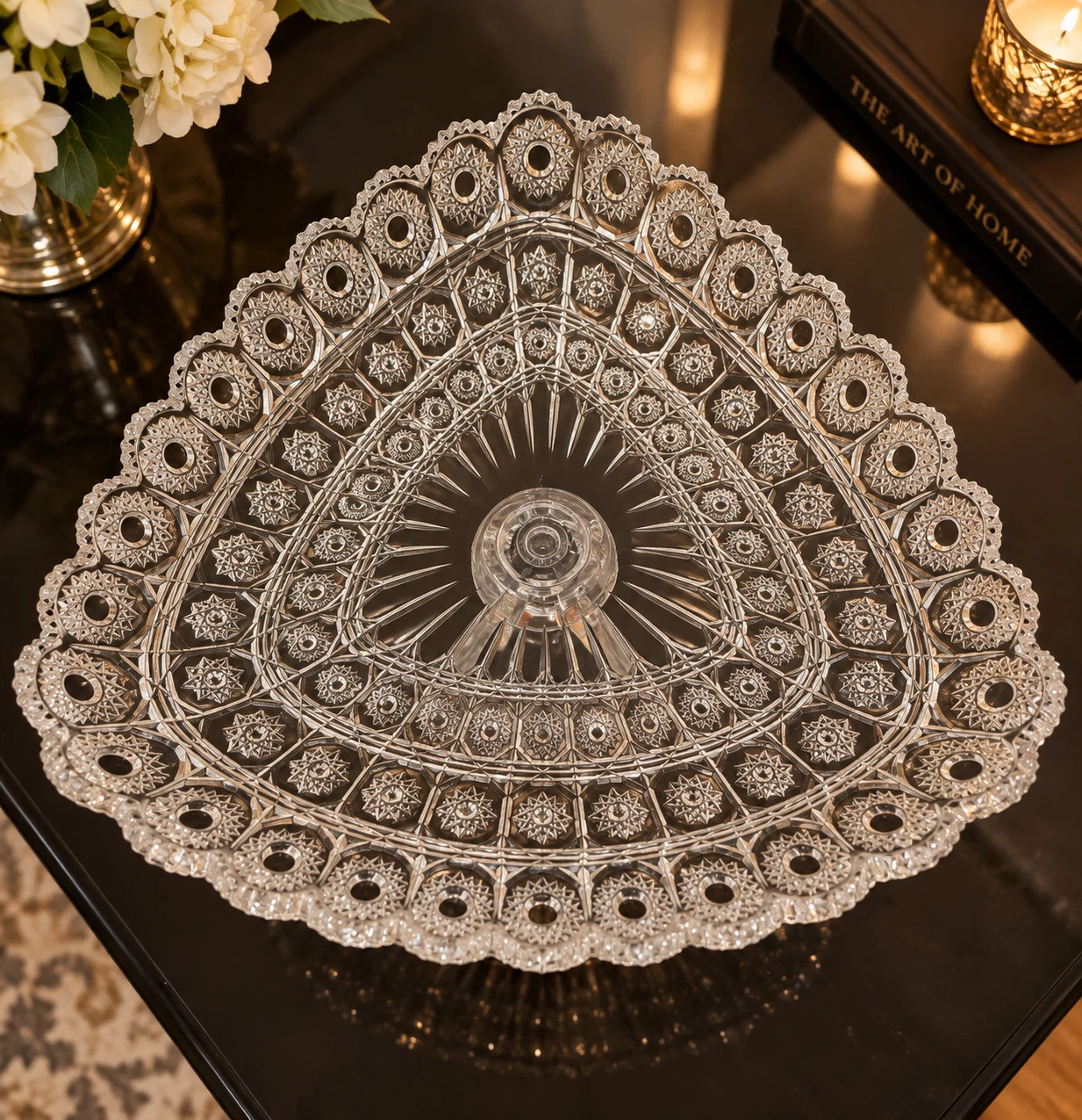 Crystal Pedestal Serving Dish - photo 3