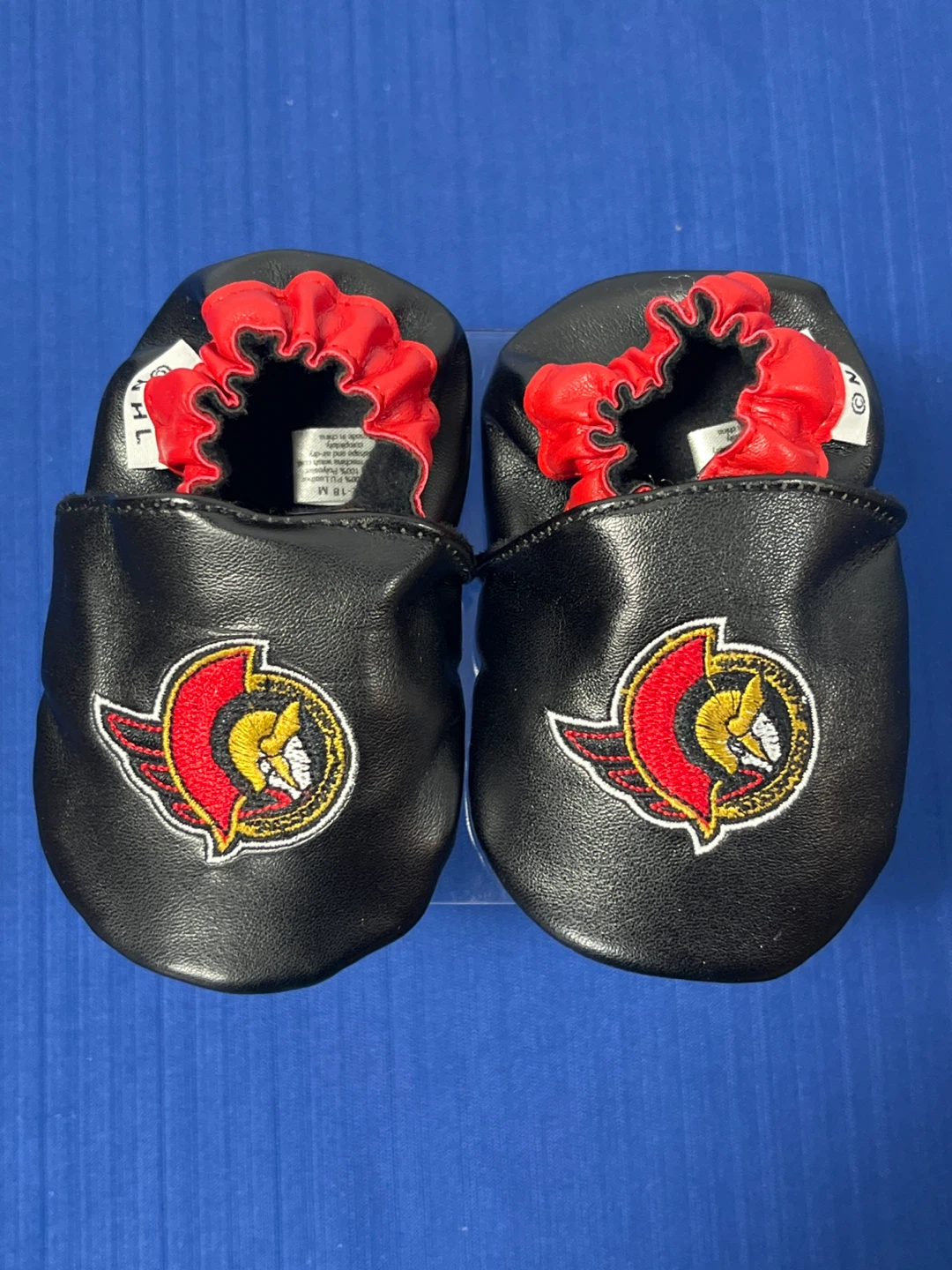 NHL Ottawa Senators Baby Booties (Size 12-18M) + Bonus Card Lot! - photo 5