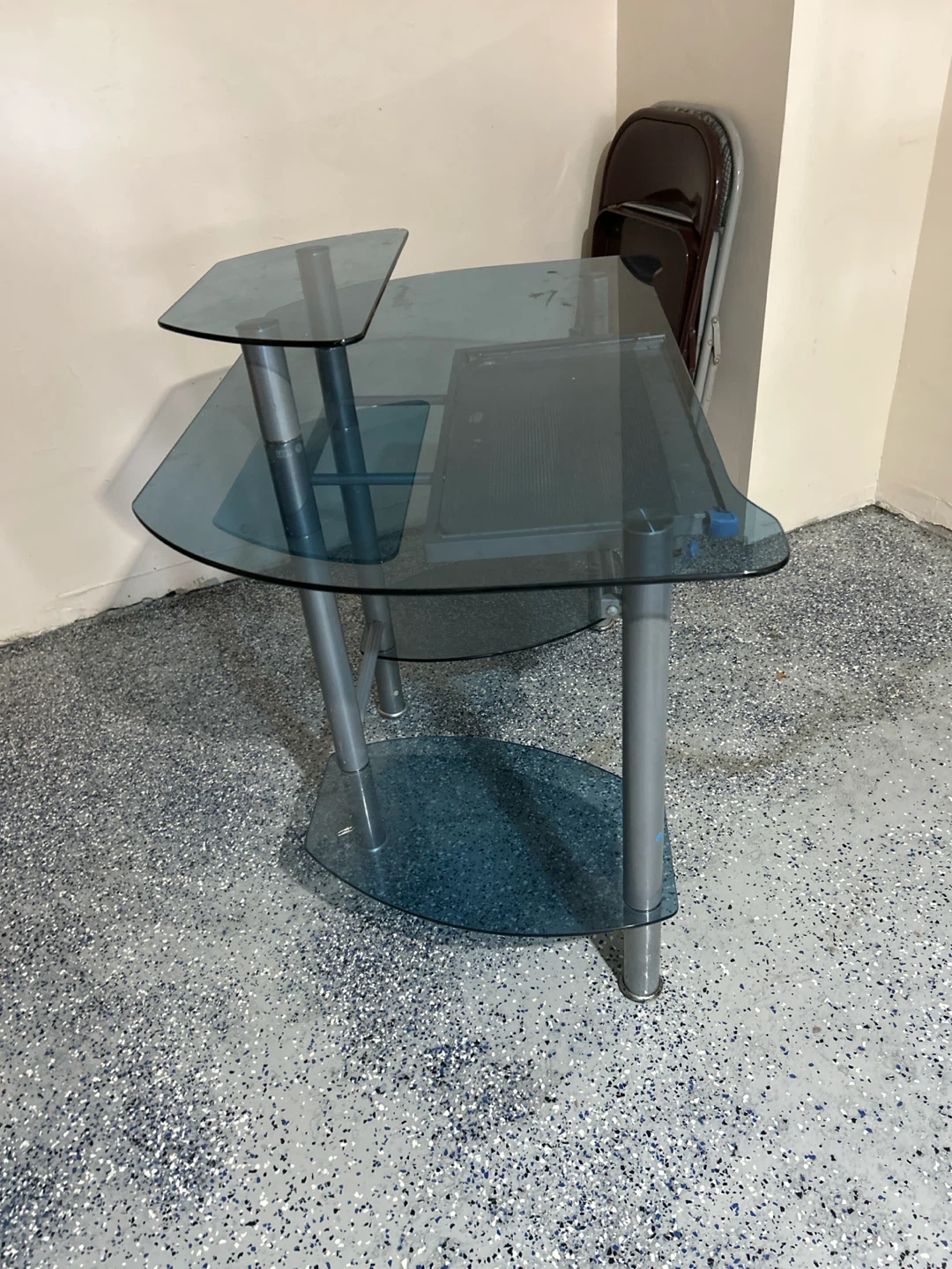 Glass Computer Desk - photo 3