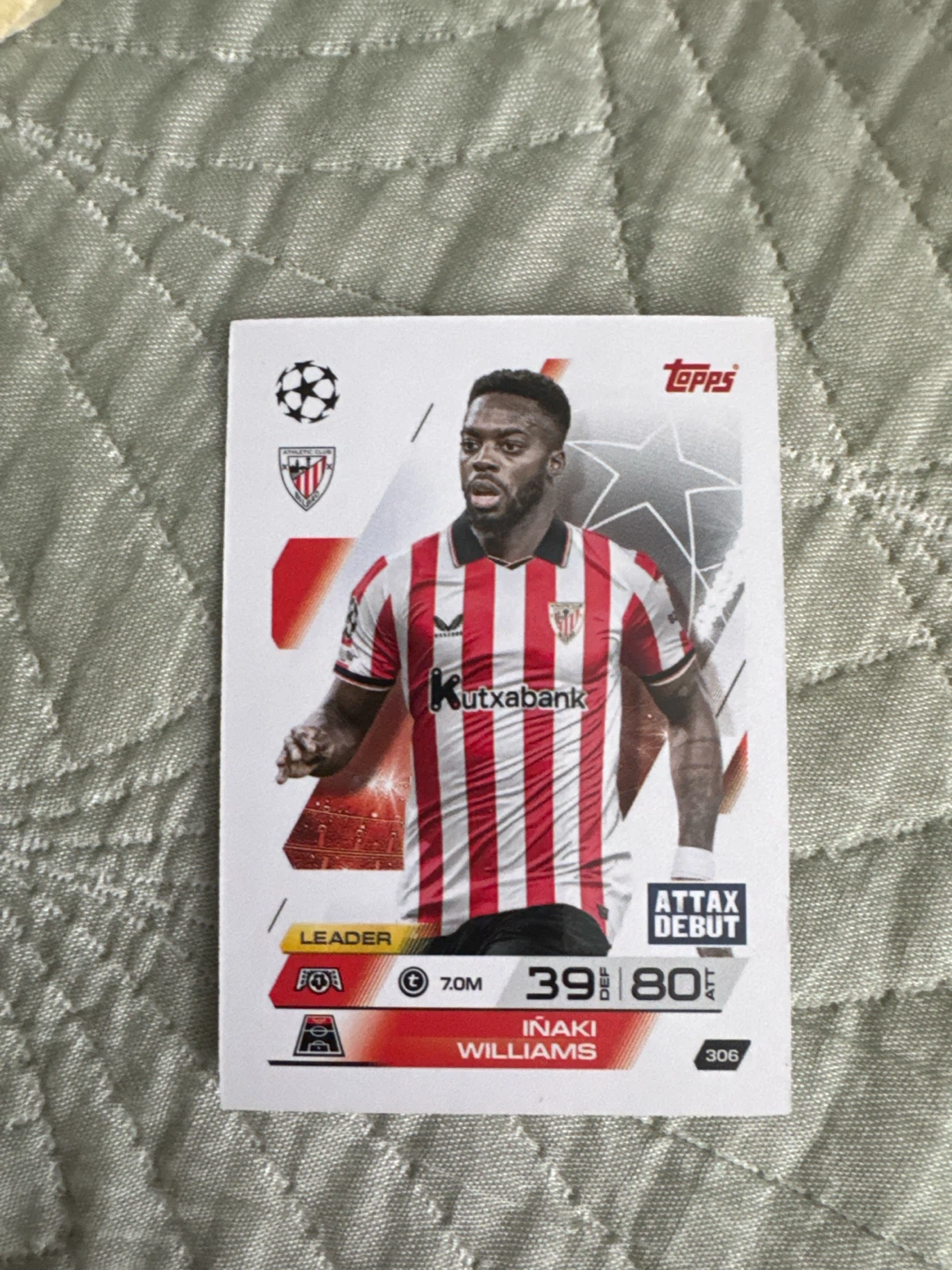 Topps Match Attax Inaki Williams Trading Card