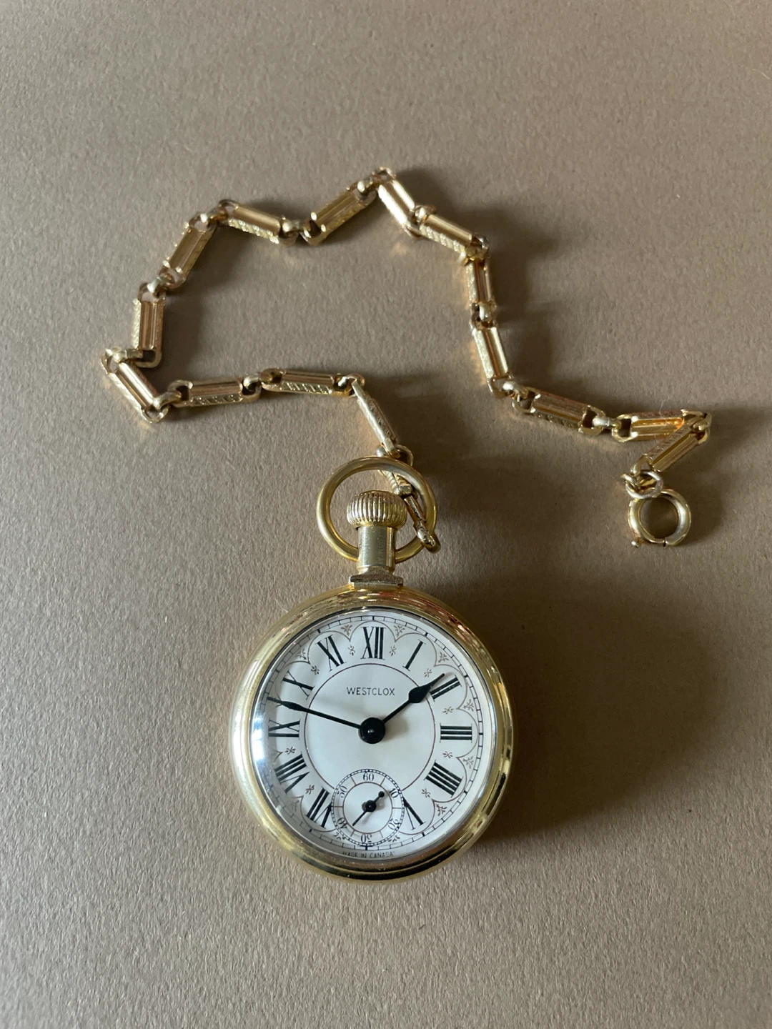 Westclox "The Conductor" Railroad Train Style Pocket Watch