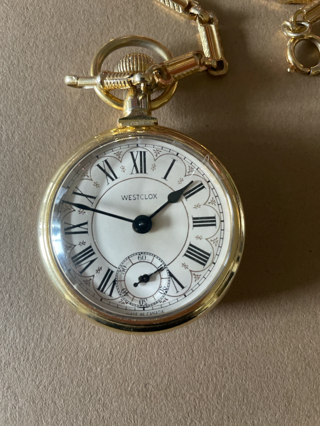 Westclox "The Conductor" Railroad Train Style Pocket Watch - photo 3