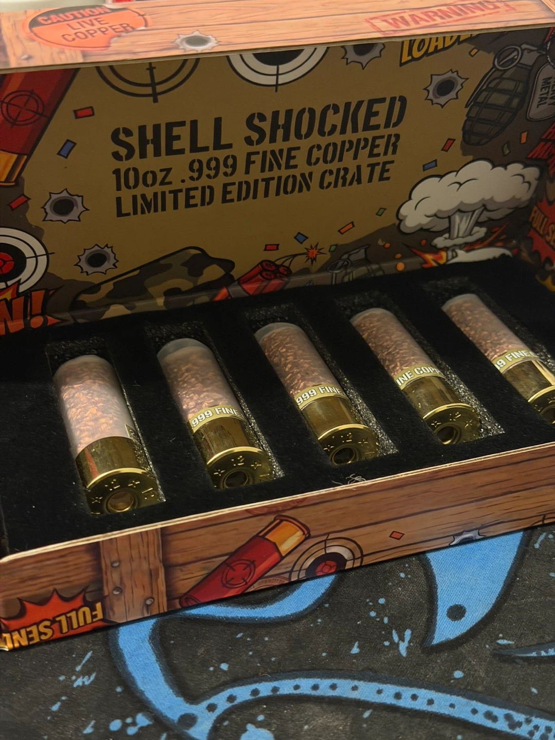 Shell Shocked 10oz .999 Fine Copper Crate