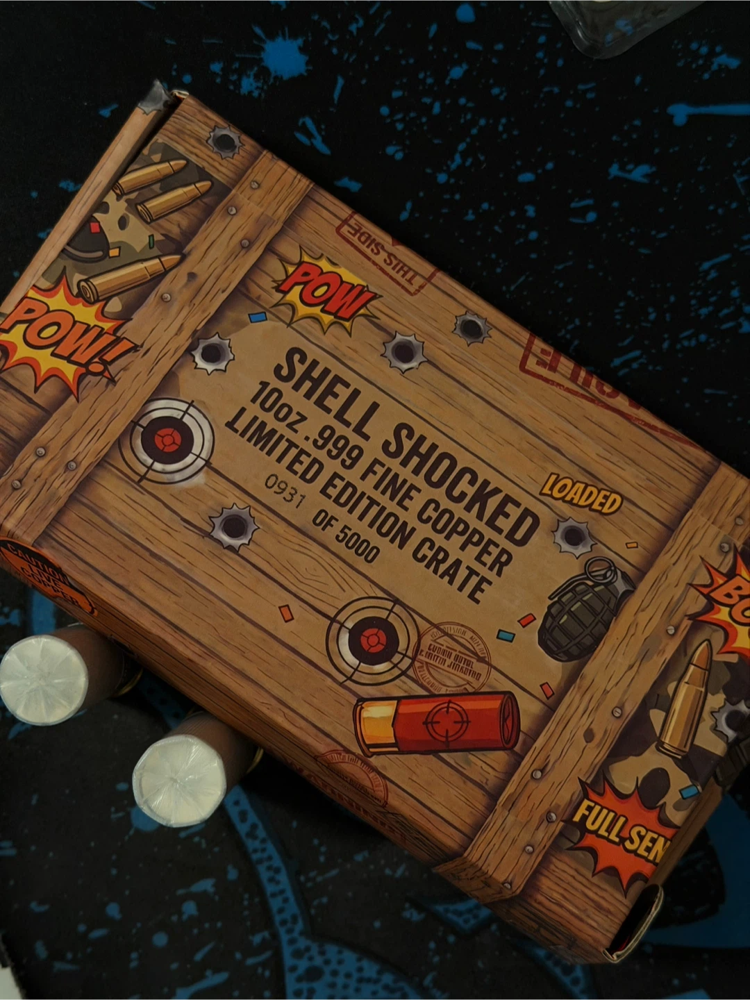 Shell Shocked 10oz .999 Fine Copper Crate - photo 2