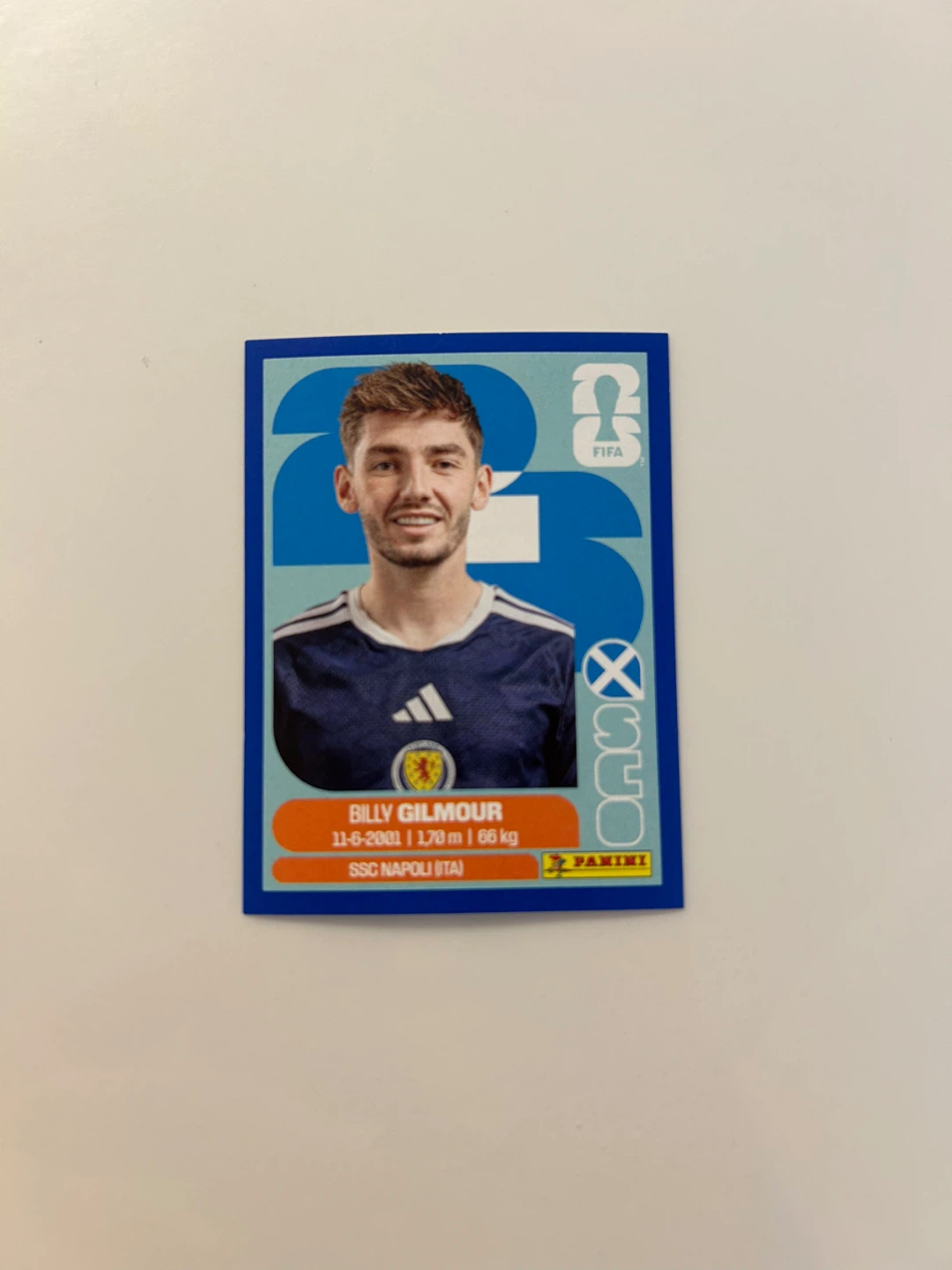 Panini FIFA World Cup 2026 Billy Gilmour Sticker